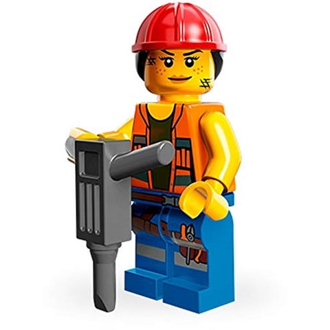 Lego La Película Gail La Minifigura Del Trabajador De La Construcción