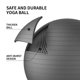 thumbnail image 2 of Set de Pelotas de Yoga FITMIND 75 cm y 25 cm Negro, 2 of 7