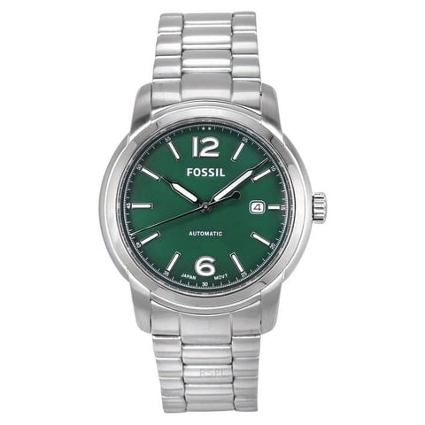 Reloj Fossil Heritage Stainless Steel Green Dial Automatic