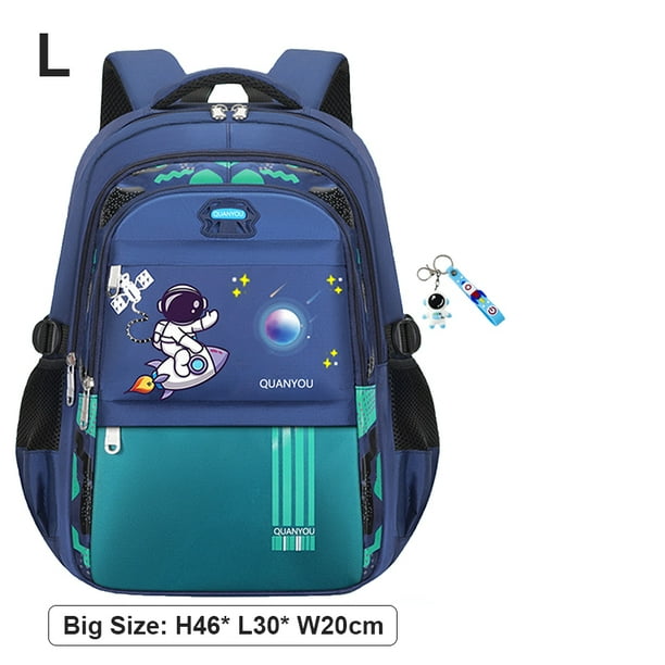 Astronaut Boys School Backpack Bag Waterproof Kids Bookbag Set with Lunch Bag Pencil Case Elementary School Supplies for Boys