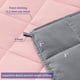thumbnail image 4 of Manta pesada Yescool, rosa y gris, 9 kg, refrigeración, 152 x 203 cm, 4 of 7
