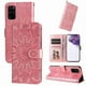 thumbnail image 1 of Funda tipo cartera FOXDOCK para Samsung Galaxy S20 Plus , diseño girasol en relieve, cuero PU, cierre magnético, soporte y tarjetero, 1 of 5