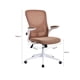 thumbnail image 3 of Silla De Oficina Con Reposa Brazos Café, 3 of 6