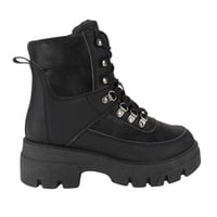 Botín New Walk Militar Suede Negro