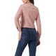 thumbnail image 3 of INSPIRE CHIC Chaqueta de Mezclilla Recortada de Manga Larga sin Cuello con Botones para Mujer Rosa Polvoriento S, 3 of 6