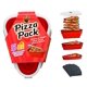 thumbnail image 1 of Recipiente de almacenamiento para pizza, paquete de pizza reutilizable con 5 bandejas, color rojo, 1 of 9