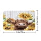thumbnail image 5 of 1pc/4pcs Sunflower & Cow Pattern Bath Rugs and Shower Curtain Set - Waterproof, Non-Slip, U-Shaped Toilet Mat, Toilet Cover, and Bathroom Accessories - Home Decor, 5 of 5