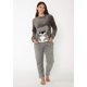 thumbnail image 1 of Pijama Largo Coral Fleece Gris Talla 16, 1 of 4
