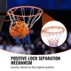 thumbnail image 4 of Canasta de baloncesto VEVOR Q235 Heavor Heavy Duty para montaje en puerta, 4 of 9