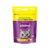 Caja Snack Para Gatos Whiskas Pollo 12X 80 Grs.