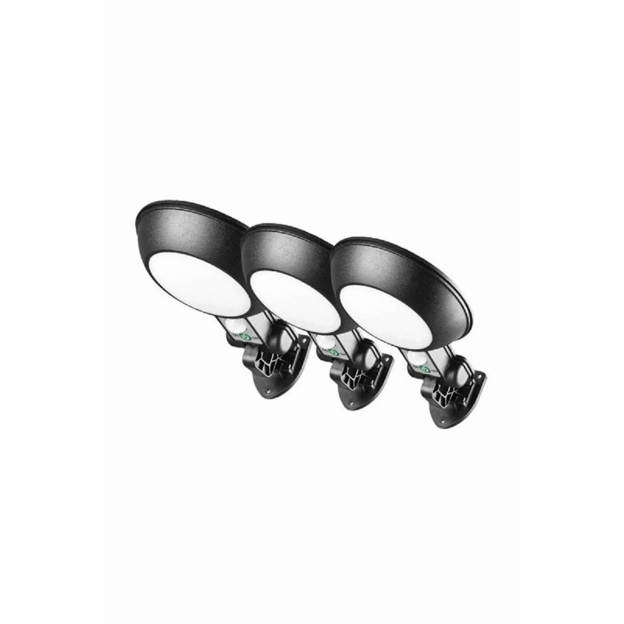 Pack De 3 Focos Solares Led 100w Para Exterior