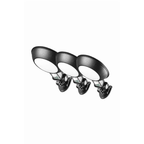 Pack De 3 Focos Solares Led 100W Para Exterior