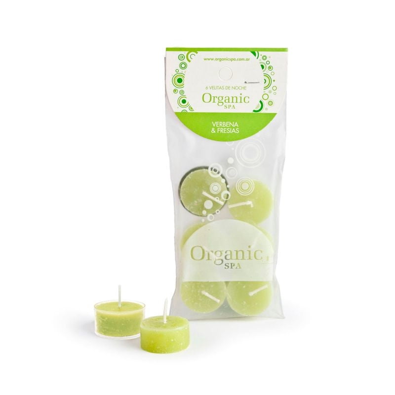 Vela Verbena/fresias, 6 Unidades 1 Un Organic Spa