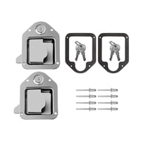 Magideal - Pestillo De Bloqueo De Manija Plegable, Pestillo De Manija Rv, Caja De Herramientas Multiusos, Manija De Repuesto De Bloqueo De Paleta Para Camper, At