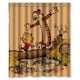 thumbnail image 1 of Cortina de ducha Calvin y Hobbes, juego de cortina de baño con ganchos, tamaño 60 x 72 pulgadas, 1 of 3