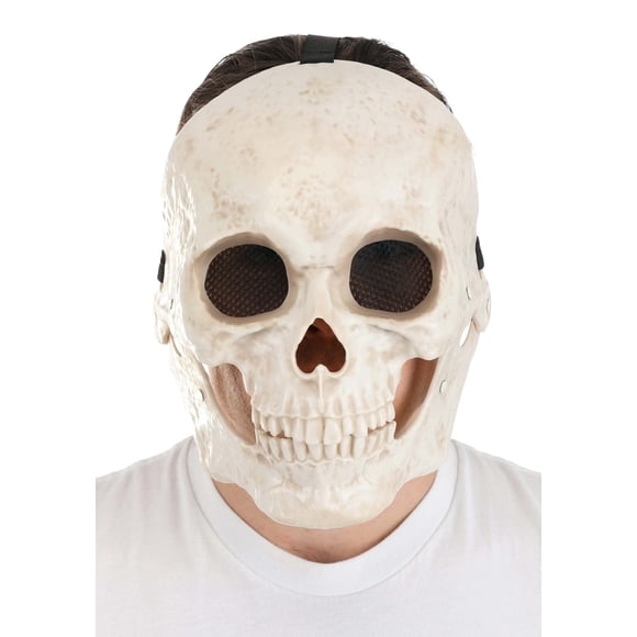 Máscara divertida para mover la boca con forma de calavera brillante, tamaño estándar