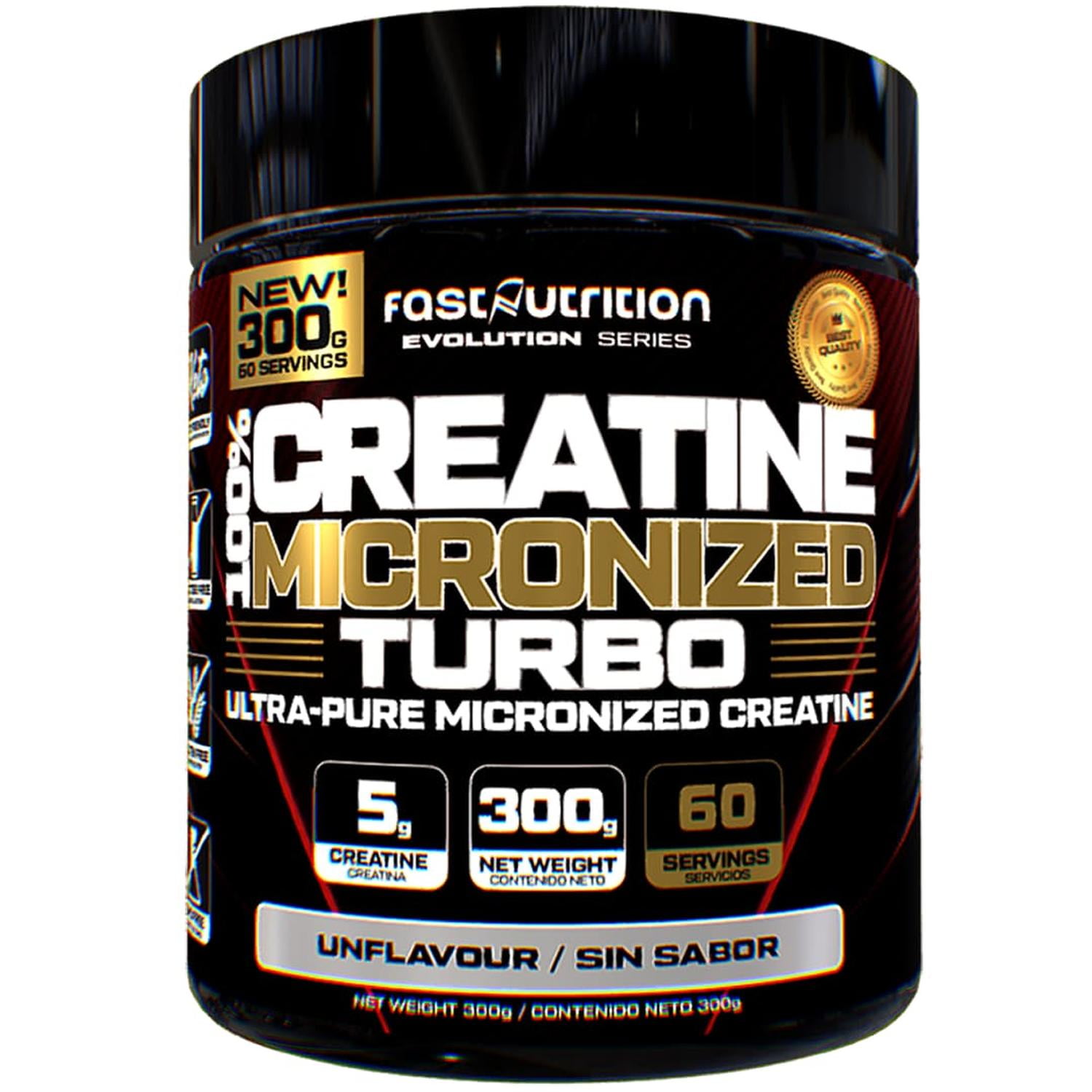 Creatina Monohidratada Micronizada 300g En Polvo Fast Nutrition Supralabs