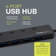 thumbnail image 2 of Hub USB Knox Gear de 4 Puertos USB 3.0 con Interruptor de Encendido/Apagado, 2 of 9