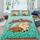thumbnail image 2 of Los Castores Gruñones Conjunto de sábanas temático, trío de piezas, cómodo y amigable con la piel, diseño único, regalo de decoración para el hogar para familiares, amigos y fans,135cm *200cm, 2 of 6