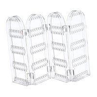 Magideal - Organizador De Pendientes Plegable, Soporte Para Colgar Joyas, Expositor De Escritorio, Organizador De Joyas Para Collares, Mostradores, Tiendas Y 4 Pantallas