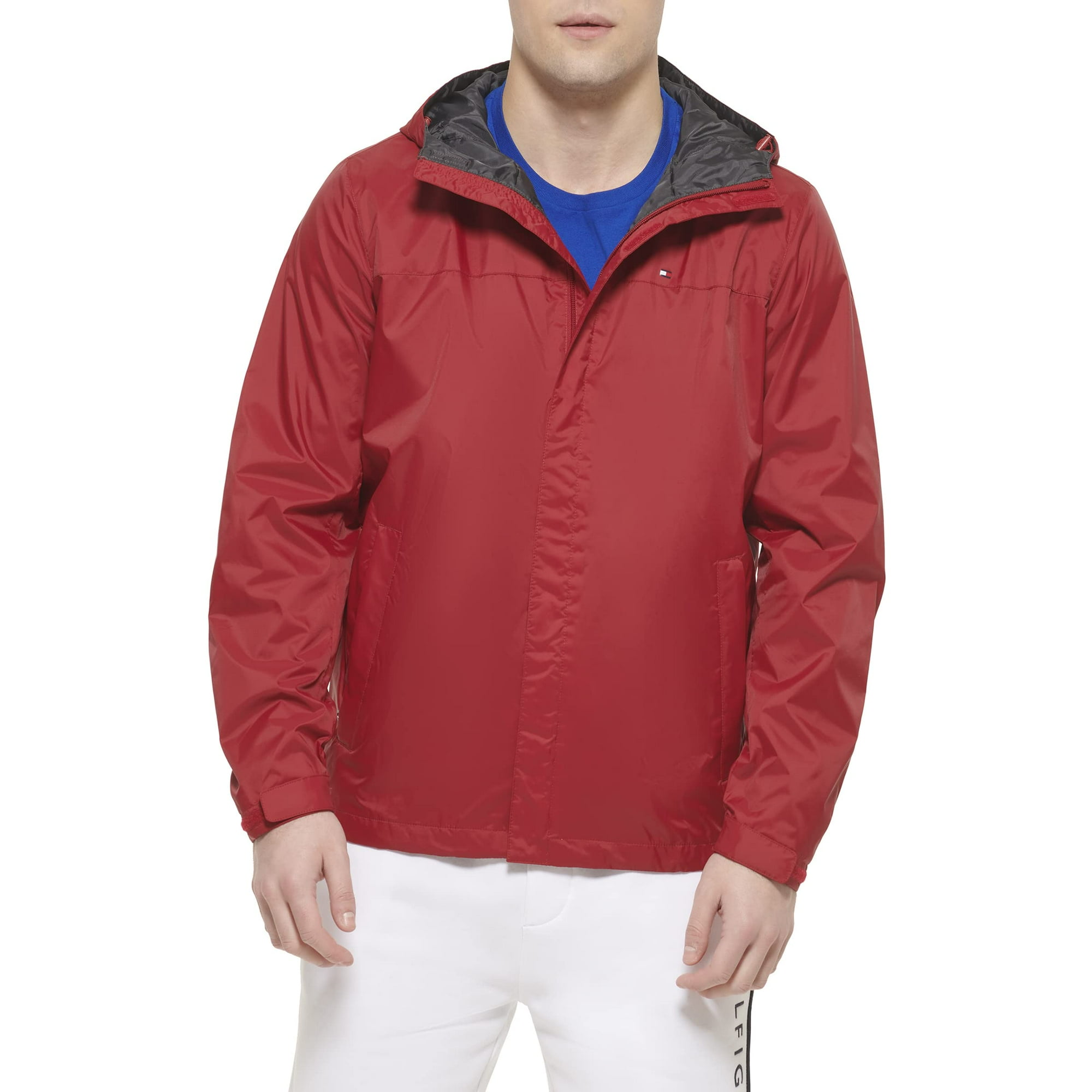 Chaqueta Tommy Hilfiger Ligera Impermeable Para Hombre Roja
