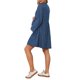 thumbnail image 3 of INSPIRE CHIC Vestido de Maternidad de Mujer de Mezclilla de Manga Larga de Algodón con Botones para el Otoño Talla 2XL Azul Denim, 3 of 6