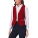 thumbnail image 4 of INSPIRE CHIC Chaleco de Traje de Terciopelo para Mujer Retro Sin Mangas Steampunk Blazer Chaleco Elegante L Rojo, 4 of 5