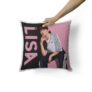 Creango - Cojin Decorativo Lisa Black Pink