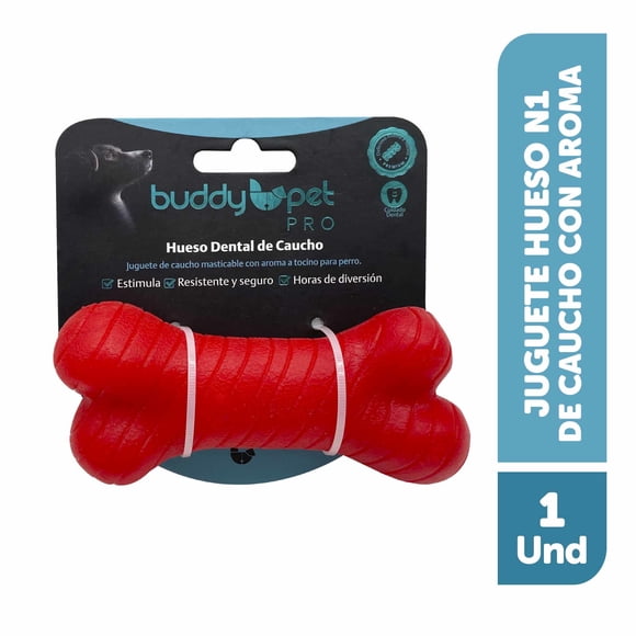 Juguete para Perro Hueso Dental de Caucho, 1 Un