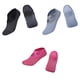 thumbnail image 5 of 3 Pares De Calcetines De Ballet Pilates Barre Calcetines De Yoga Antideslizantes Rosa Gris Negro, 5 of 5