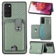 thumbnail image 4 of Funda Billetera Tejida para Samsung Galaxy S20 FE con Soporte y Tarjetero Verde, 4 of 4