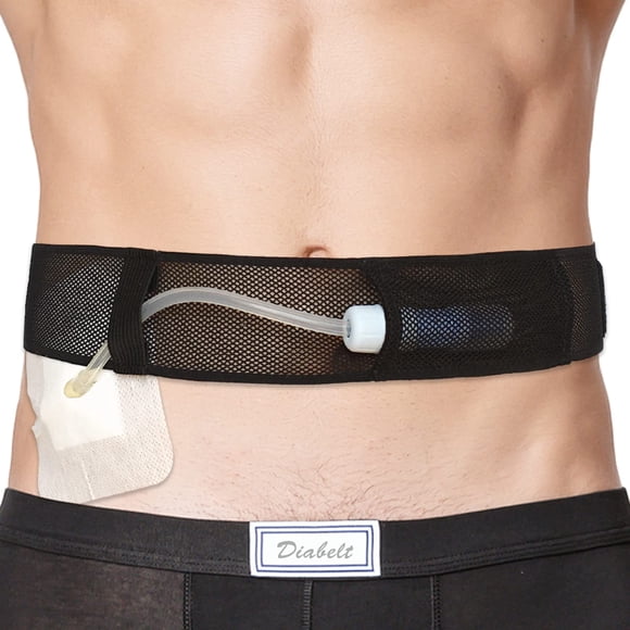 Cinturón DiaBelt de Malla Transpirable para Tubos – Negro