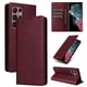 thumbnail image 1 of Funda Cartera para Samsung Galaxy S22 Ultra 5G con Ranuras Tarjetas y Soporte - Protección Completa Rojo, 1 of 5
