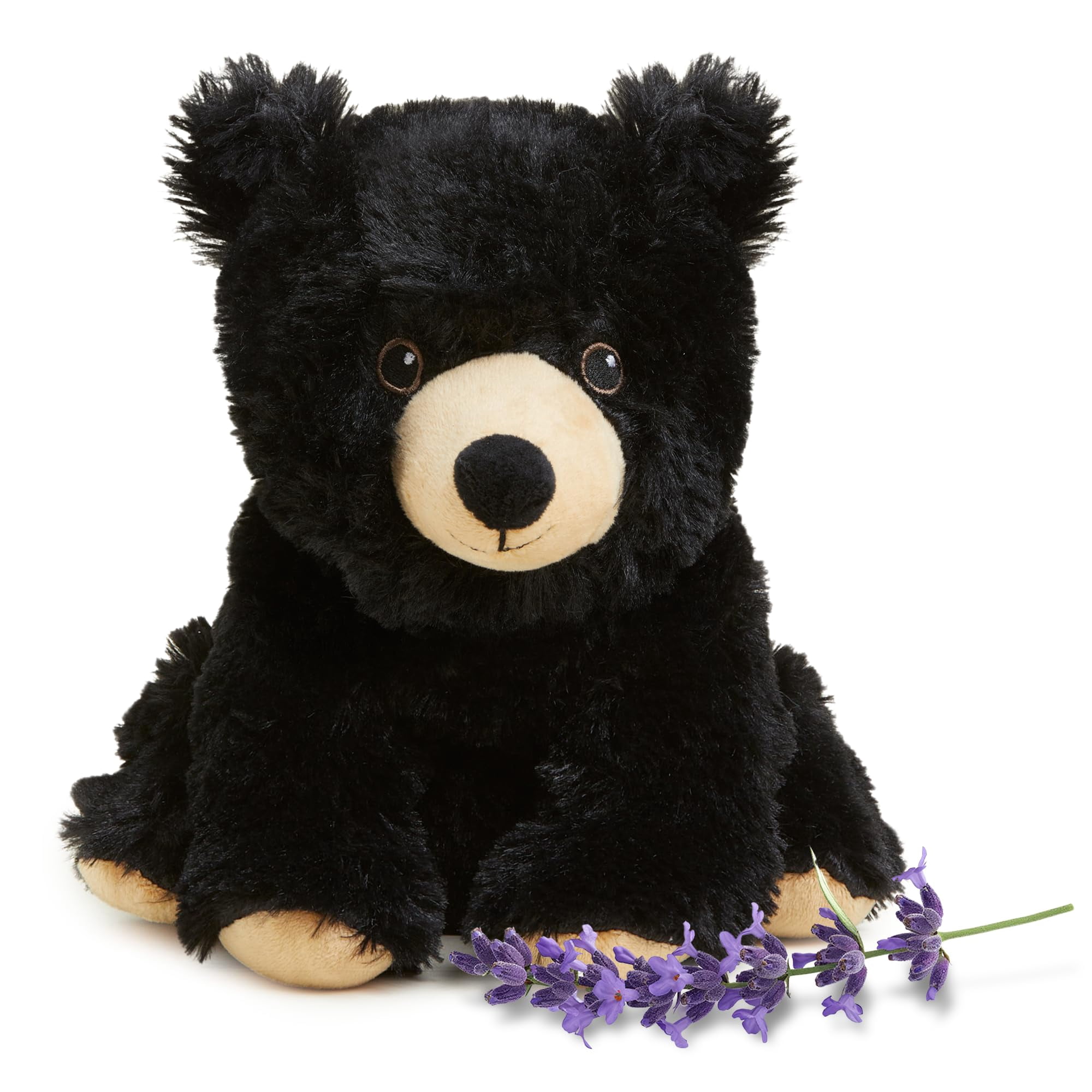 Animal De Peluche Warmies Black Bear, Apto Para Microondas Y Pesado