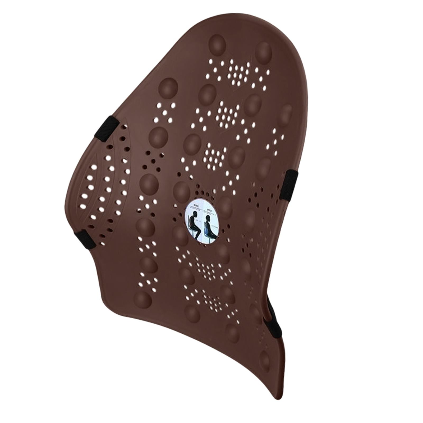 Magideal - Cojín De Respaldo Para Coche, Correas Ajustables Ergonómicas, Respaldo Para Sillas De Oficina, Silla De Escritorio Para Computadora, Asiento De Coche, Café Estilo B