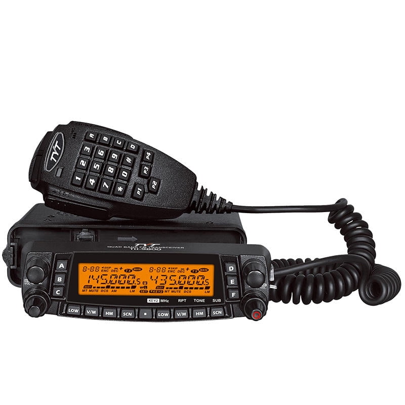 Tyt Th-9800 50w Radio Móvil De Cuatro Bandas Para Vehículo | Pantalla Lcd A Color, 200 Canales, 29/50/144/430mhz, Comunicaciones Para Flota/exterior/emergencias