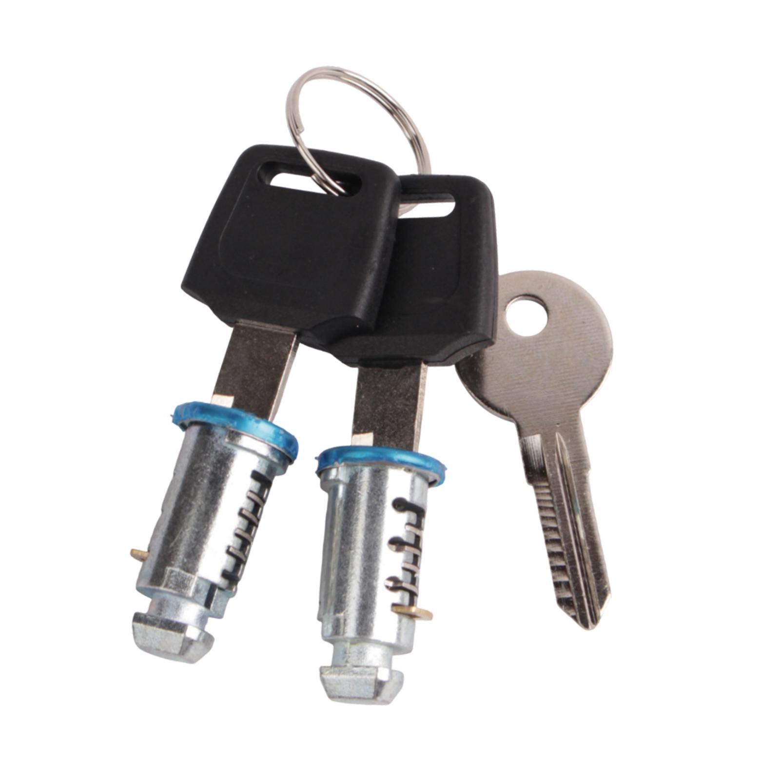 Magideal - Cerraduras Para Portaequipajes De Techo, Núcleo De Bloqueo, Cerraduras Para Suv De Fácil Instalación, Llaves, Accesorio Premium, Cerraduras De Barra T 2 Núcleos De Bloqueo