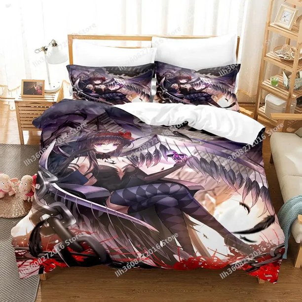 2024 Magica Devil Homura Akemi Bedding Set Bed Set Adult Kid Bedroom Duvet cover Set Bed Bed Sheets
