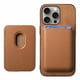 thumbnail image 3 of Funda de Cuero Magnética con Tarjetero para iPhone 16 Pro Max Cubierta Delgada Marrón, 3 of 5