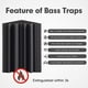 thumbnail image 3 of Panel Acústico Trampa de Bajos • AutoAdhesivo • Pack x6  • Negro • 25x25x50cm, 3 of 5