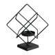 thumbnail image 3 of Candelabro De Metal Con Soporte Para Decoración De Centros De Mesa, Cuadrado, Color Negro, 3 of 5