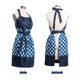 thumbnail image 2 of Delantal Alex Virtue azul a cuadros con bolsillo, 2 of 8