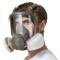 Genérico - Mascara Gas Full Face 6800 + Filtros Respirador + Filtros