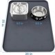 thumbnail image 2 of URMONA Cat Litter Mat Dog Food Mat, 25 x 20 in Waterproof, 2 of 3