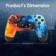 thumbnail image 2 of Wireless Controller For PS4 / Slim/Pro Console, Replacement Game Controller With Double Vibration, 6-Axis Gyro Sensor, Speaker, Built-in Audio Jack With Charging Cable, 2 of 2
