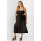 thumbnail image 2 of Vestido Midi con Tirantes, Aberturas y Bajo Acampanado con Fruncido, 2 of 5