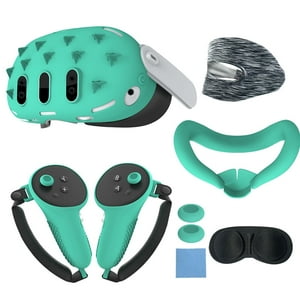 Set De Accesorios Silicona 9 En 1 Aaronmei Meta Quest 3 Verde
