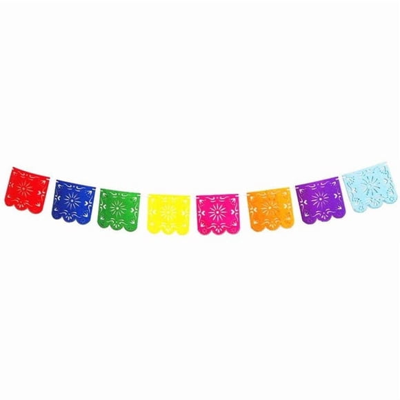Banderines Mexicanos Decoración Eventos Papel (8 Banderitas)