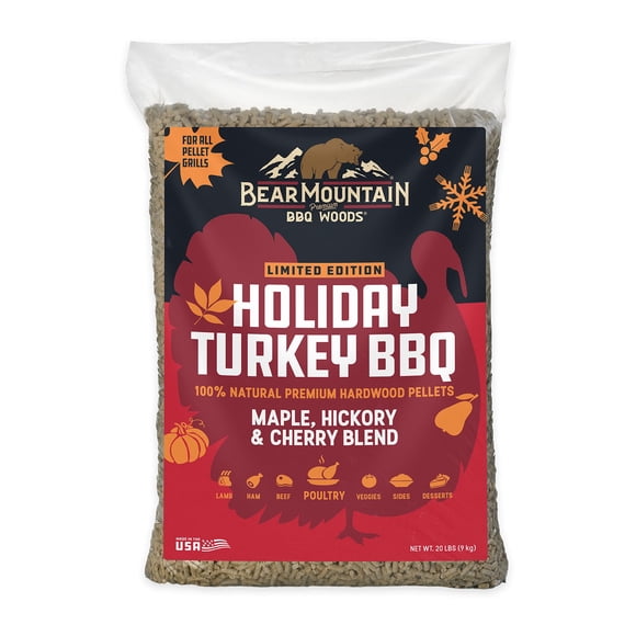 Pellets para ahumador Bear Mountain BBQ Maple, Hickory y Cherry