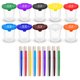 thumbnail image 2 of Set de Vasos de Pintura Ultimate Stationery 10 uds sin derrames con pinceles, 2 of 6